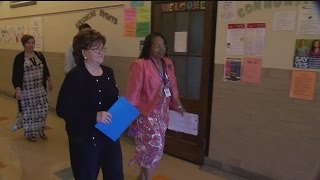 State education commissioner visits Buffalo's struggling schools.