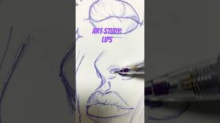 Art Study: Lips 👄 Sketchbook Tour | How to draw |Character Design| Concept Art #art #artist