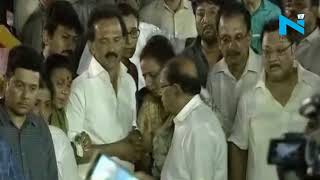 M Karunanidhi laid to rest at Marina Beach