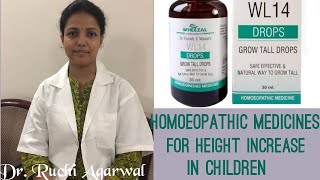 Homoeopathic medicines for height increase in children