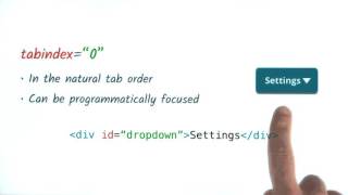 Using Tabindex