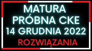 Matura próbna CKE grudzień 2022 zadanie 2 - rozwiązanie