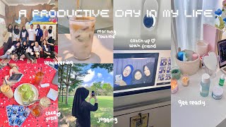 A DAY IN MY LIFE⋆˚𝜗𝜚˚voluntering day,productive,jogging,catch up with friends,get ready with me🧸🎧