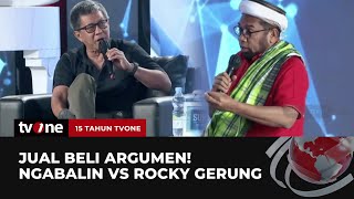 Momen Rocky Gerung Diganggu Ngabalin saat Berikan Statement | Dialog Kebangsaan HUT tvOne