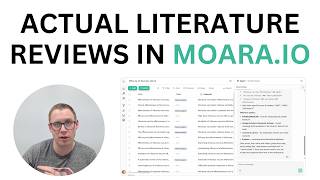 The AI Tool That's Actually Built for Literature Reviews (Moara.io)