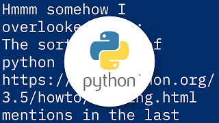 make python sort / compare the same way as GNU sort