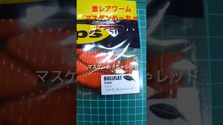 超レアなワーム！！ブルフラット3インチのマスゲンモデル！マスゲンめっちゃレッドは激アツなワームです！！#shorts #fishing#バス釣り #淀川 #bassfishing#マスゲン