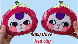 Cách Làm Squishy Baby Three Trái Cây Bằng Giấy | Baby Three | Sáng Tạo Thủ Công