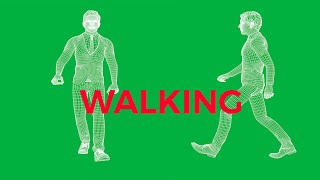 Green Screen | Professional Business Man Walking - Wireframe