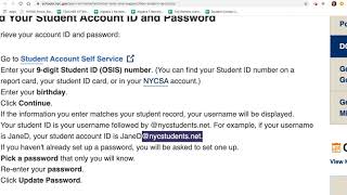 Step 1: Making A NYC Student Account