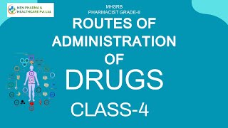 Routes of Administration of Drugs, MHSRB PHARMACIST GRADE-II, CLASS-4