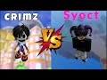 Toxicrimz vs Syoct | Blox Fruits