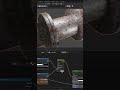 shredding an old rusty water pipe in blender