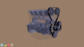3D Engine rig (Maya)