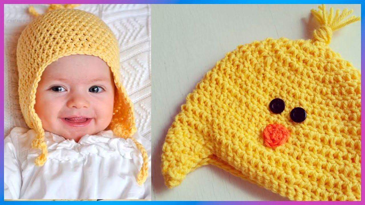 ESPECTACULAR GORROS BÁSICOS TEJIDOS A CROCHET PASO A PASO PARA BEBE ...