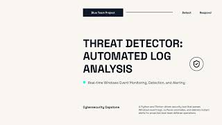 Python Cybersecurity Project: Windows Log Monitor & Threat Detector
