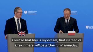 Donald Tusk hopes for a Breturn for the UK to the EU.