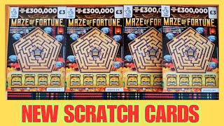 NEW lotto scratch cards maze of fortune £12 play