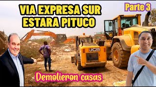 AVANCES DE LA CONTRUCCION TOTAL EN LA VIA EXPRESA SUR / Trabajan las 24 HORAS - SERA PITUCO