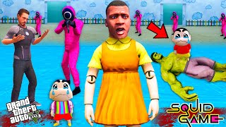 Franklin Become Squid Game Doll To Join Squid Game Challenge In GTA 5!