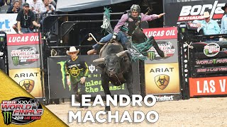 WORLD FINALS: Brazilian Invite Leandro Machado Rides Two of The Rankest Bulls in the World | 2019