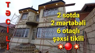 🏝Masazırda, 2 sotda, 2 mərtəbəli, 6 otaqlı, tam təmirli şəxsi tikili satılır☝️🔰🏡