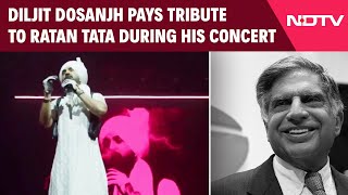 Ratan Tata Death News | Diljit Dosanjh Pays Tribute To Ratan Tata During His Concert In Germany