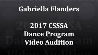 2017 CSSSA video audition