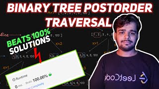 Binary Tree Postorder Traversal | Recursion + Stack | LeetCode 145