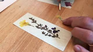 Pressed Flower Bookmark