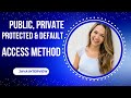 What are Java Access Methods | Public, Private, Protected & Default Access methods | Java Interview