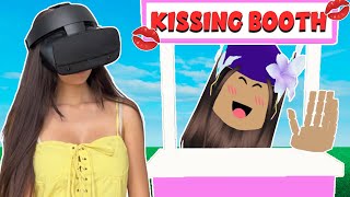 I OPENED a FAKE KISSING BOOTH in Roblox Vr Hands!