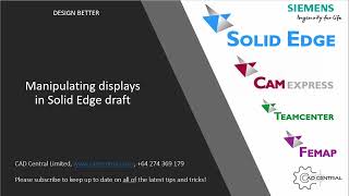 Manipulating drawing views in Solid Edge draft