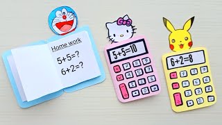 DIY Cute Paper Calculator & Mini Notepad / DIY Paper Crafts / Back to school / DIY Mini Notepad