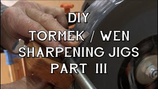 DIY Tormek / Wen sharpening jigs, Part 3 – short tool sharpening jig for slow-speed wet grinders