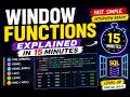 Window Functions Explained in 15 Minutes
