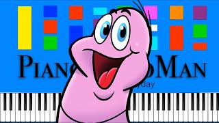 Herman The Worm The Learning Station Slow EASY Medium 4K Piano Tutorial