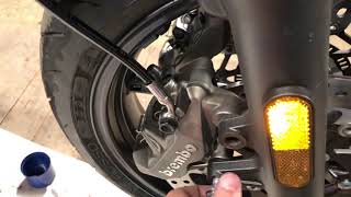 Triumph Speed Twin brake squeal fix