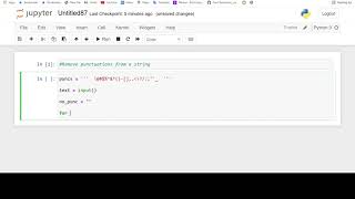 Interview Questions: Remove Punctuation from a string ( Program )