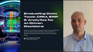 Day 37 — Evaluating Data Tools – CRMs, ERPs, analytics platforms