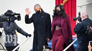 Former presidents Clinton, Bush and Obama attend inauguration