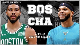 Boston Celtics vs Charlotte Hornets Full Game Highlights | Apr 12 | 2024 NBA Season