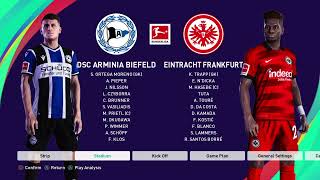 eFootball PES 2021 SEASON UPDATE Eintracht vs Arminia New JERSEY, PLAYER, NUMBER