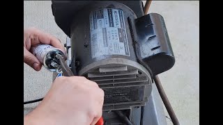 Air Compressor trips breaker - replace capacitors