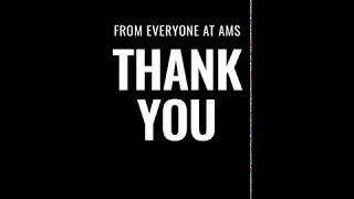 Thank you from AMS