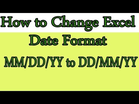 How to Change Date Format in Excel MM-DD-YY to DD-MM-YY How to Change Date Format in Excel MM-DD-YY to DD-MM-YY