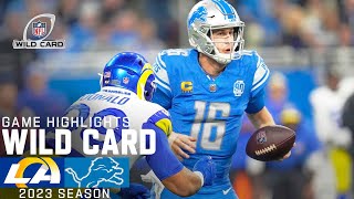 Los Angeles Rams vs. Detroit Lions Game Highlights | NFL 2023 Super Wild Card We