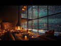 Snowy Bosphorus Nights: Relaxing Room Ambience with Calming Music