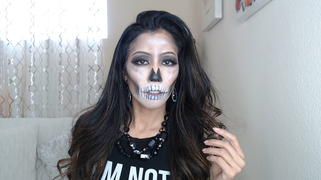 Easy Skull Makeup Tutorial Youtube