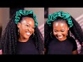 diy head band wig half wig hairstyle.